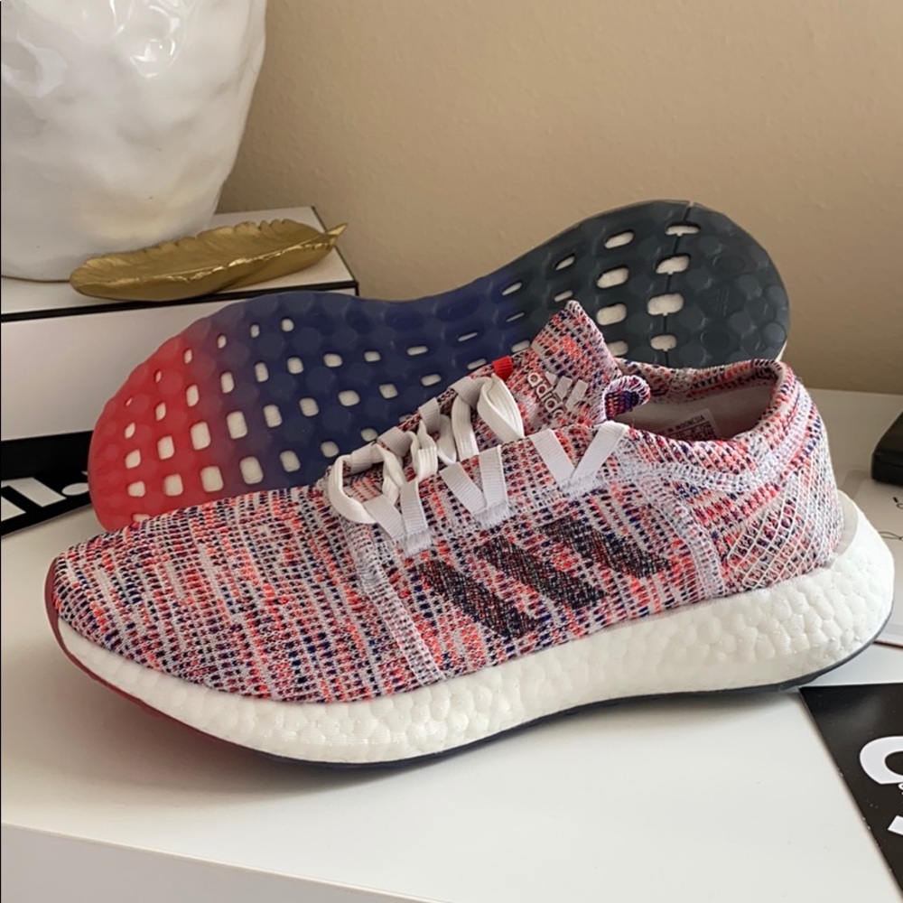 NWT Adidas pureboost pink running shoes - Picture 8 of 8